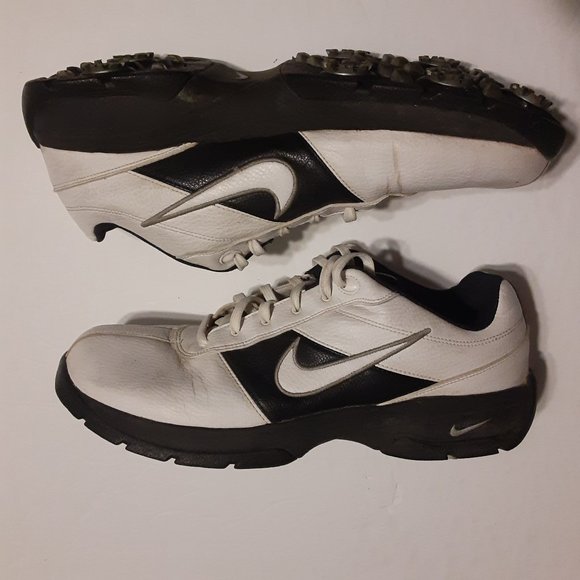 Nike Performance Men's Black/White Soft Spike Golf Shoes 312240-111 Size 9 - Picture 5 of 7